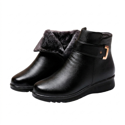 Nordica winter boots on white background