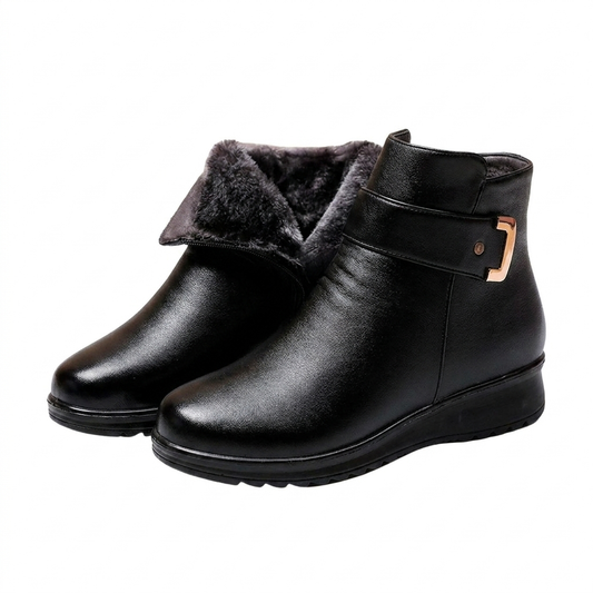 Nordica winter boots on white background